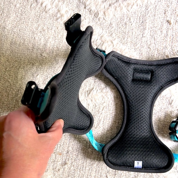 ‼️SOLD‼️NEW🐳 MORXIL TURQUOISE PADDED REFLECTIVE WHALE DOG HARNESS LEAD/LEASH SET - Picture 16 of 16